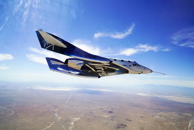 Scaled Composites SpaceShip Two in Virgin Galactic colours