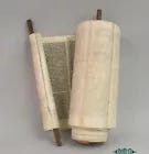 Rare Complete Torah Scroll On Parchment Halab Syria Ca 1700 Judaica - Picture 2 of 8