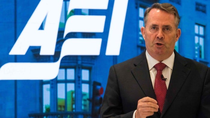 Liam Fox challenged to eat a US chlorinated chicken