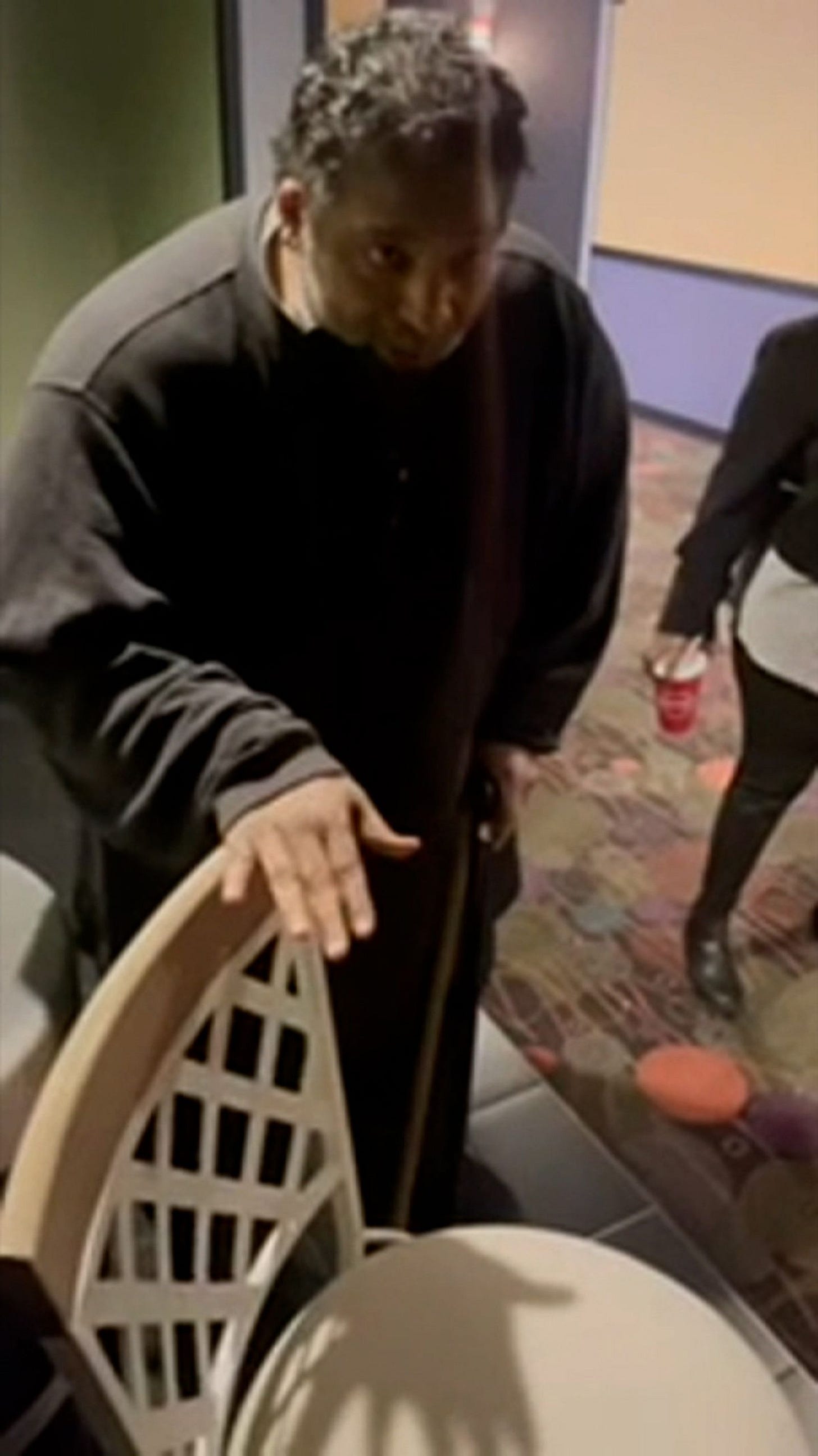 Bishop William Barber, 60, told CNN he tried to use the special chair he brought in the disabled section of the Greenville, North Carolina theater on Tuesday afternoon and was told by staff he couldn't do that. Bishop William Barber, 60, told CNN he tried to use the special chair he brought in the disabled section of the Greenville, North Carolina theater on Tuesday afternoon and was told by staff he couldn't do that.