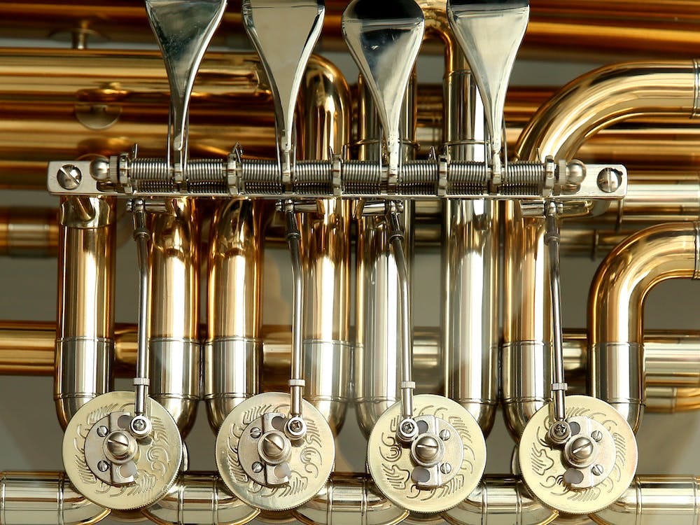 Free Silver Gold Musical Instrument Stock Photo