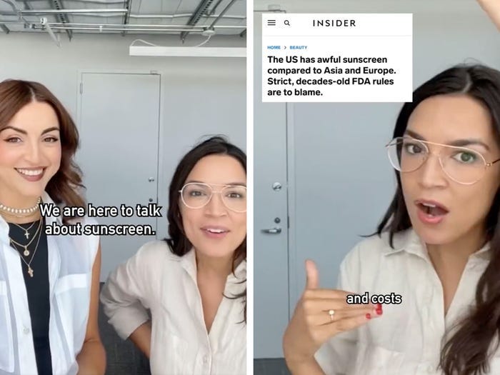 AOC Is Lobbying for Looser US Sunscreen Regulations