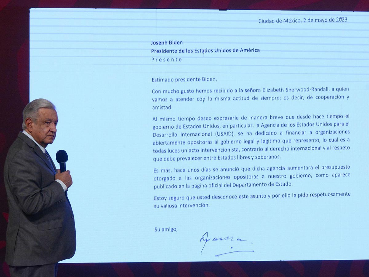 López Obrador envió misiva a Biden por financiamiento de EU a  organizaciones en México