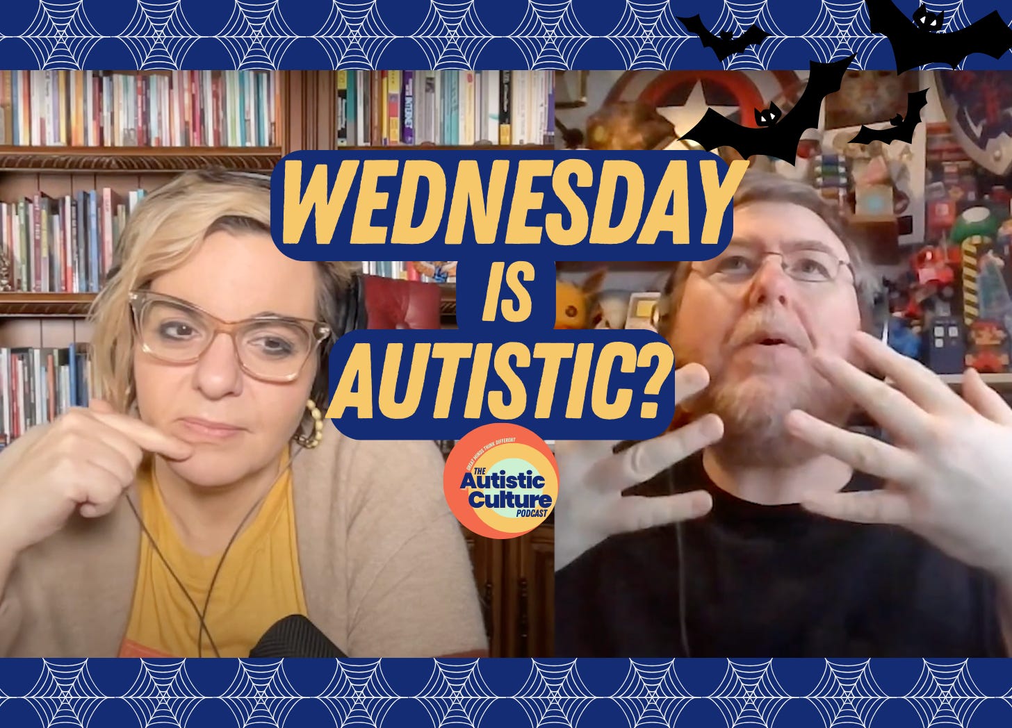Listen to Autistic podcast hosts discuss: Is Wednesday Autistic? Autism podcast | Matt and Angela talks about whether or not Wednesday is an Autistic character.  