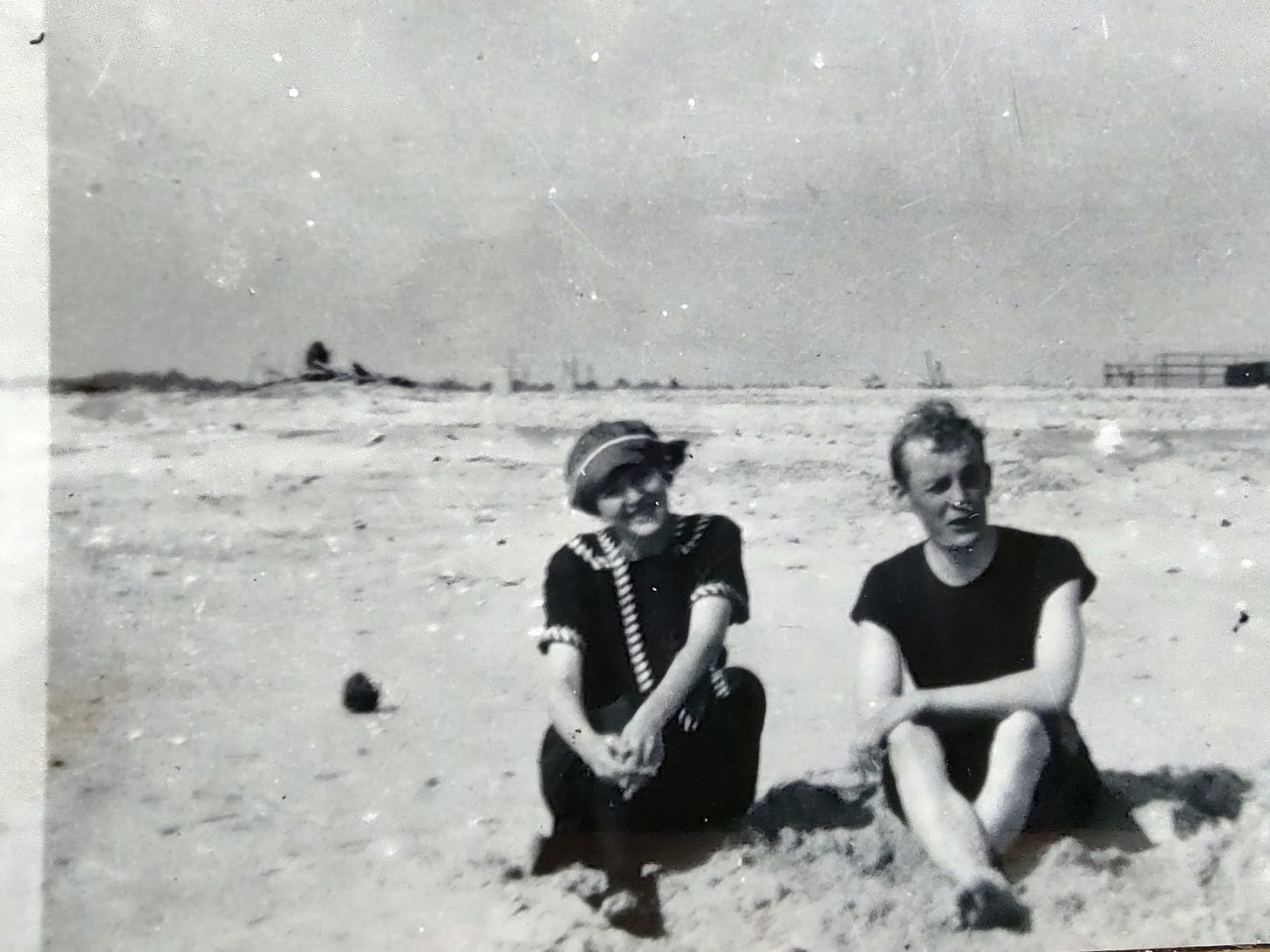 my grandparents at Sea Gate Beach, NY, 1915