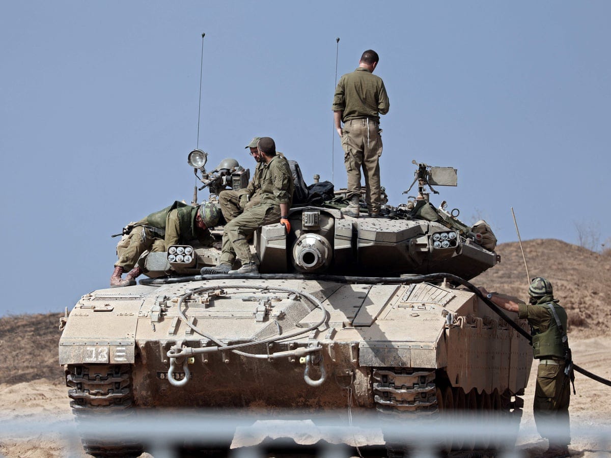 Like a terrible dream': tense wait for Israeli soldiers near Gaza border |  Israel | The Guardian