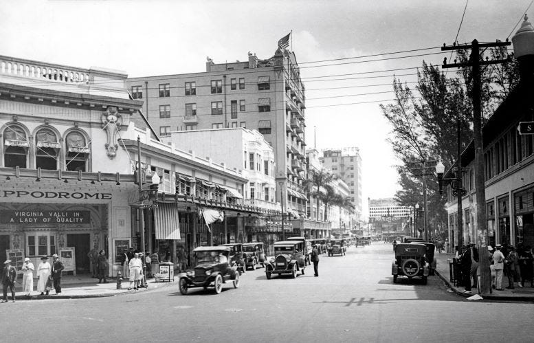 Cover: Tatum building can be seen on the right of this photograph of Flagler Street in 1942. Courtesy of Florida State Archives. Cover: Tatum building can be seen on the right of this photograph of Flagler Street in 1942. Courtesy of Florida State Archives.