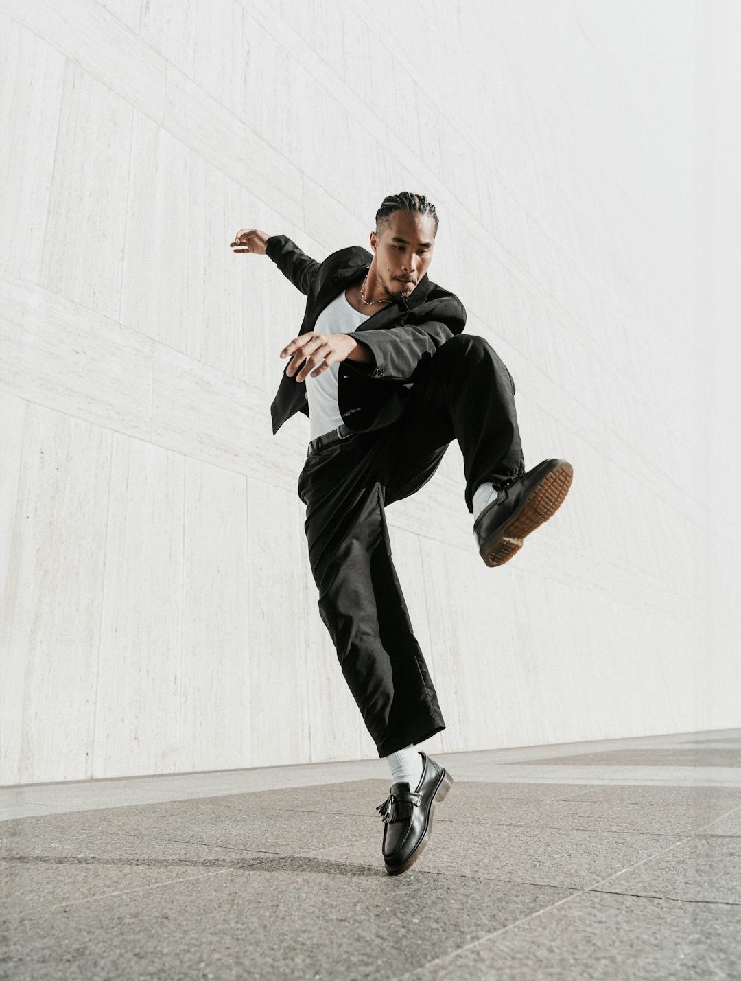 a man is doing a trick on a skateboard