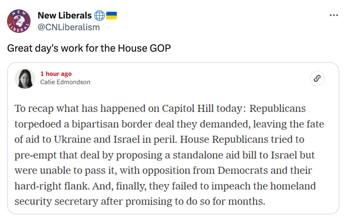  New Liberals 🌐🇺🇦 @CNLiberalism Great day's work for the House GOP