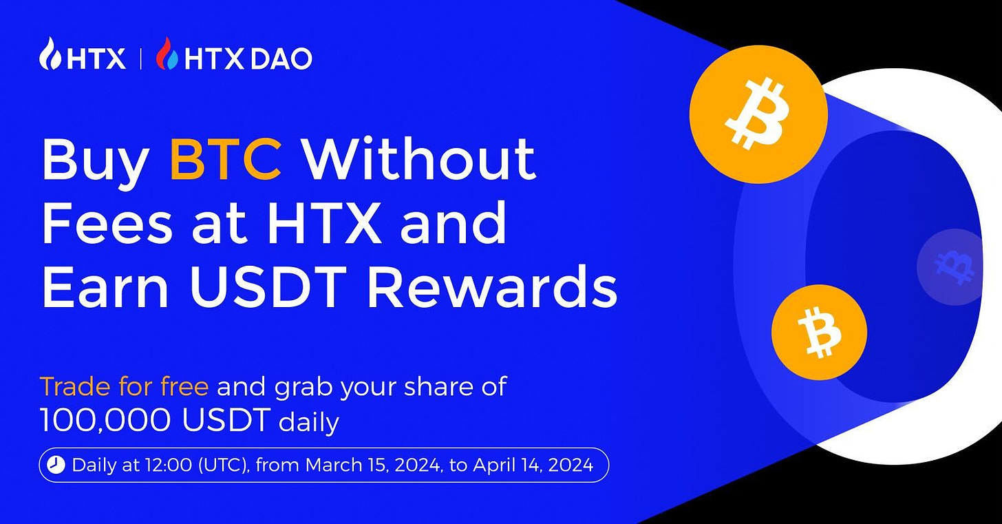 HTX Introduces Fee-Free BTC Trading with Daily 200k USDT Rewards Amid BTC