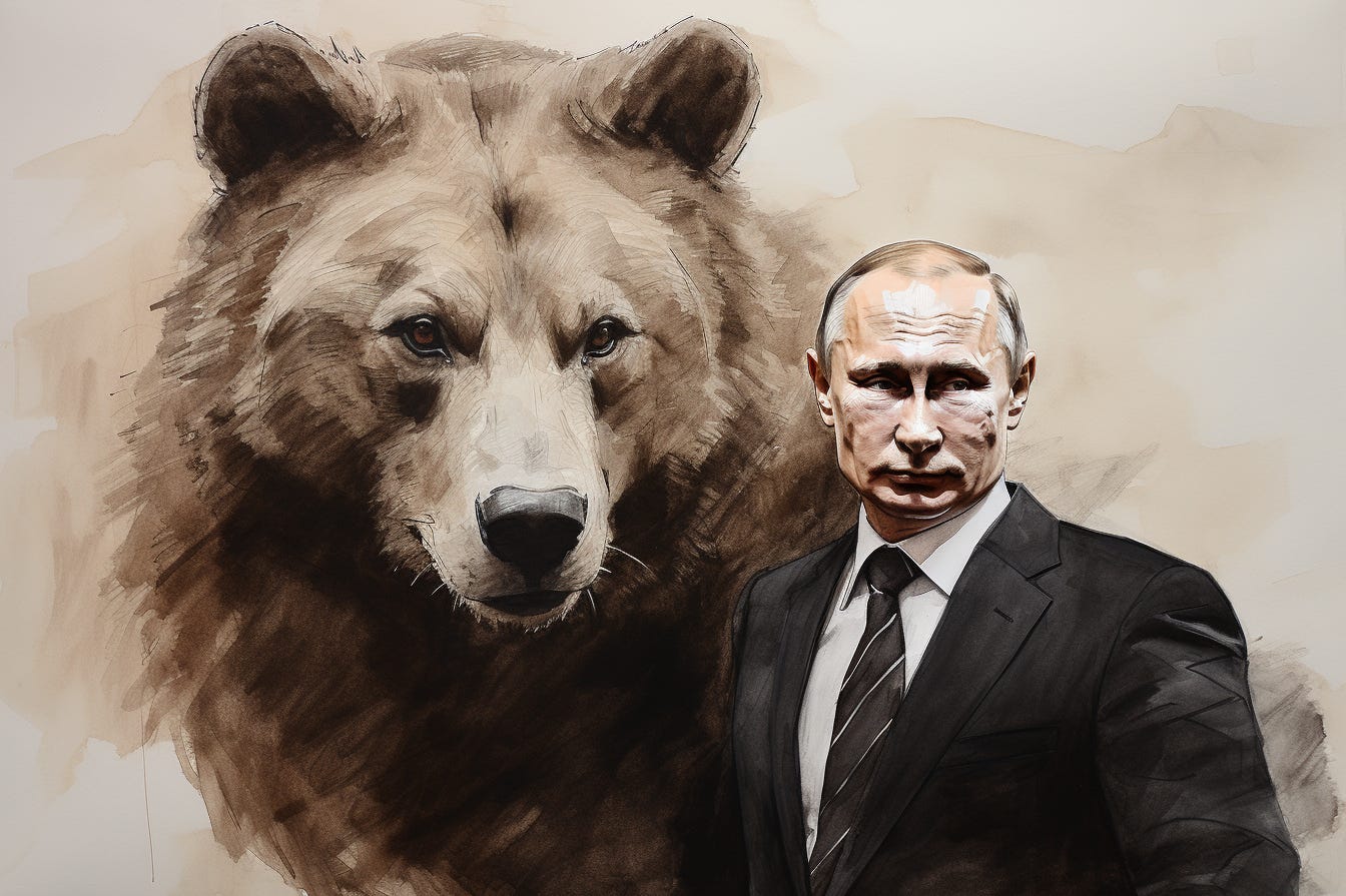 Putin Bear. Russian Bear