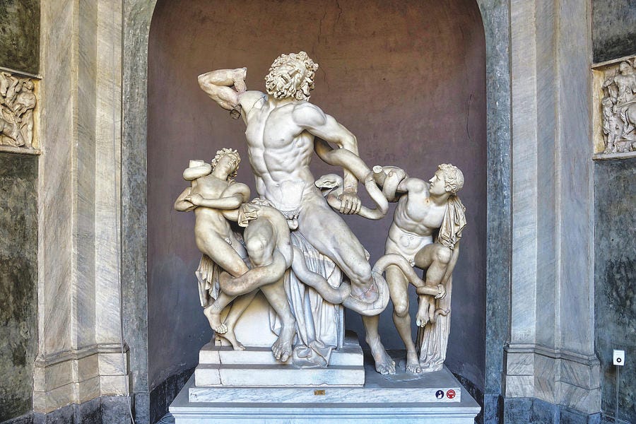 The Statue Of Laocoon And His Sons At The Vatican Museum Photograph by ...