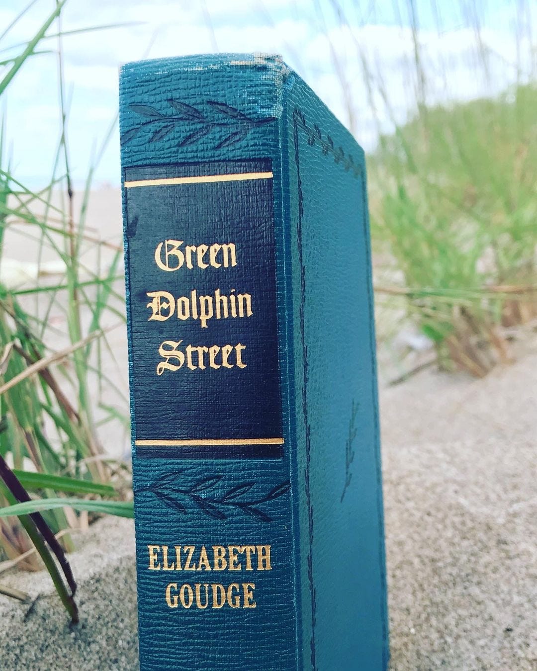 Green Dolphin Street by Elizabeth Goudge on the beach with me at the end of summer. 