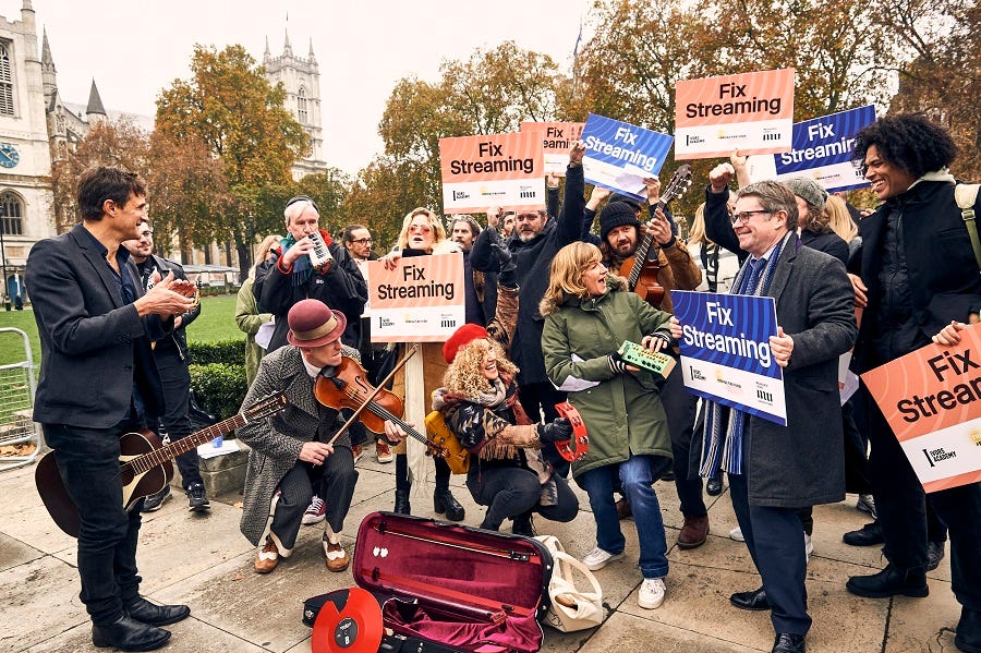 MPs Join Musicians and Music Creators at the Fix Streaming Photocall in  Parliament Square | The MU