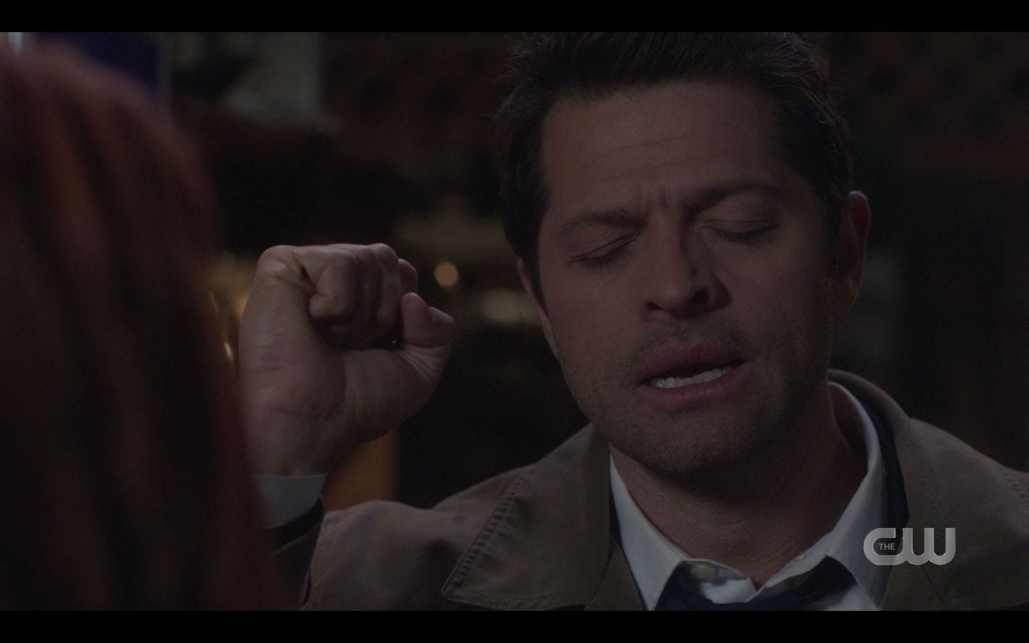 Supernatural Castiel calling out for Sam Dean Winchester 14.17