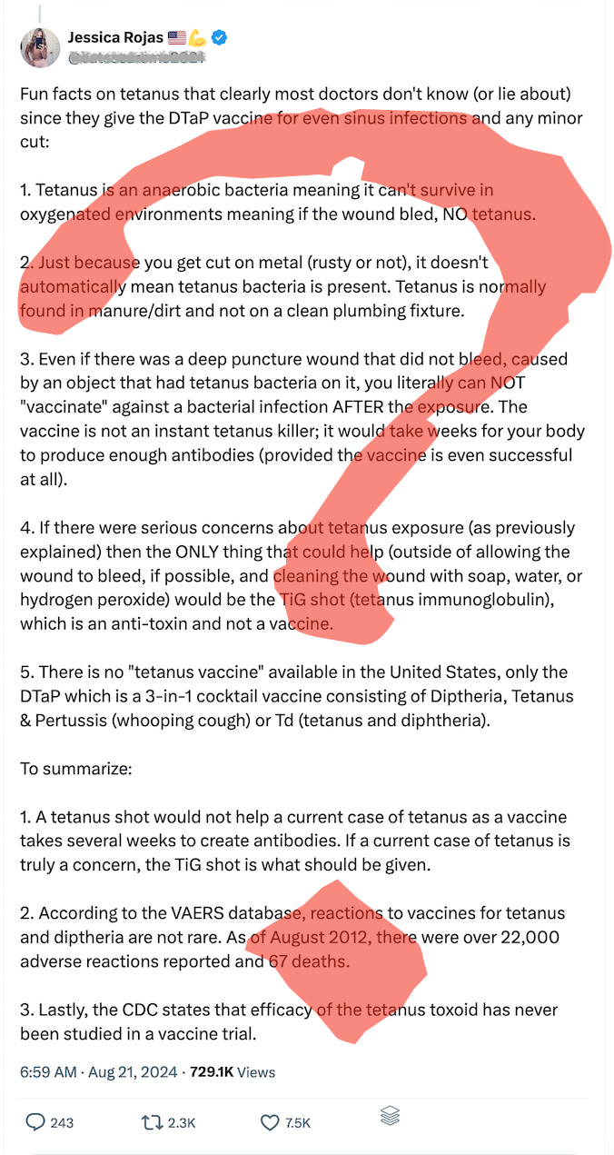 Fun Facts - These myths about tetanus and tetanus vaccines are dangerous and can lead to your kids getting tetanus if you skip or delay getting them vaccinated and protected.