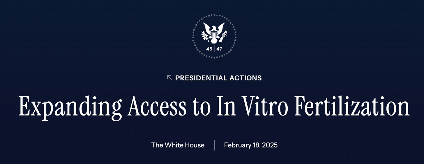 Expanding Access to IVF executive order white house