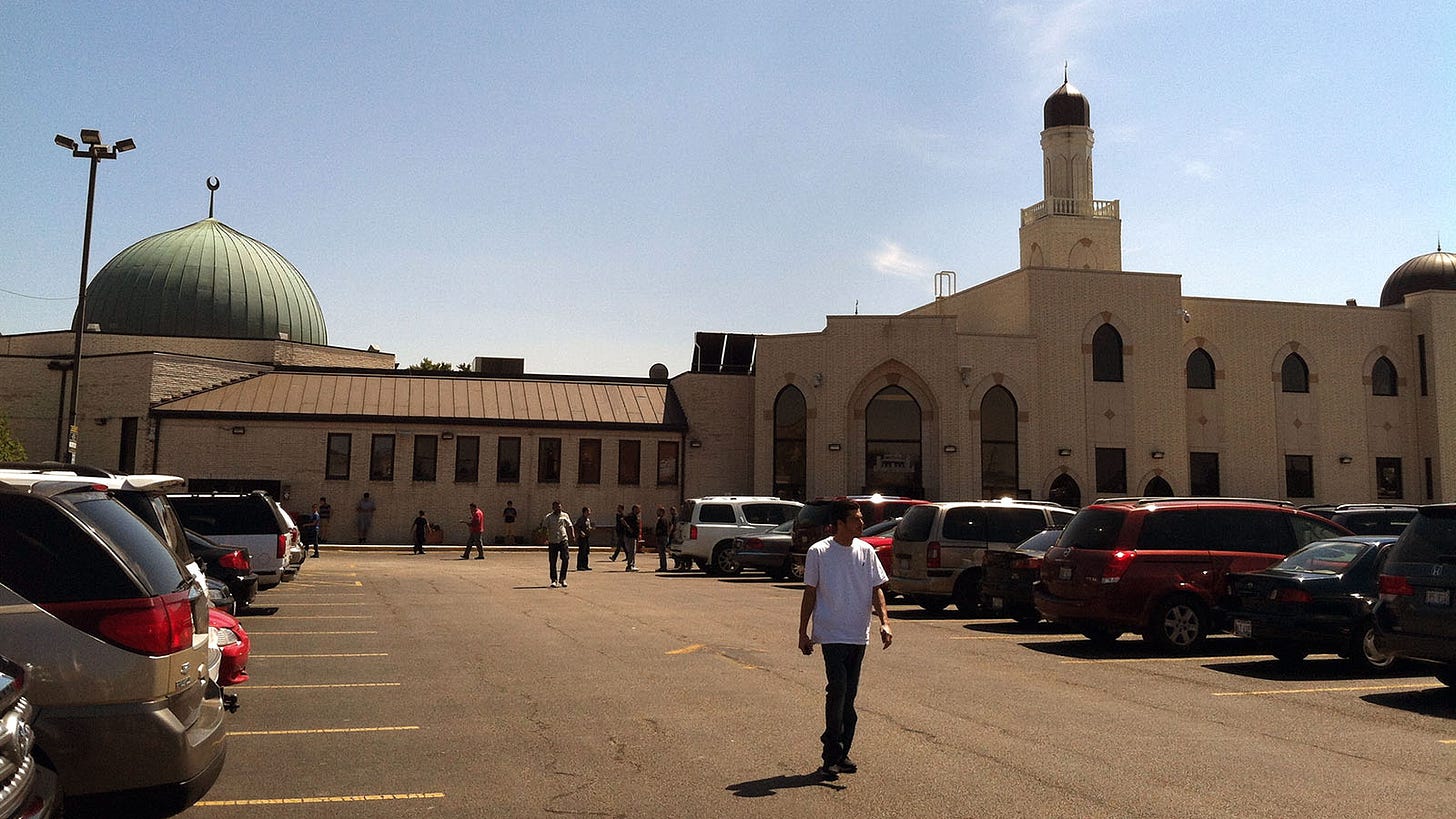 Mosque Foundation in Bridgeview Ill. Bridgeview is also known as Little Palestine. (Photo by Khateeb88/Wikimedia/Creative Commons)