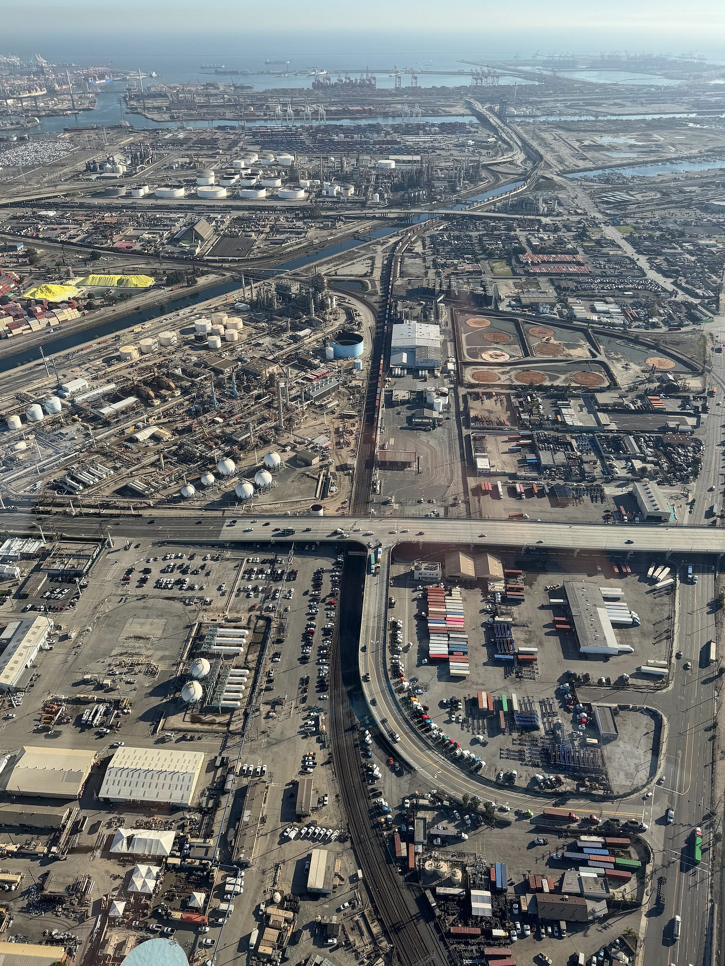 Winding freeways