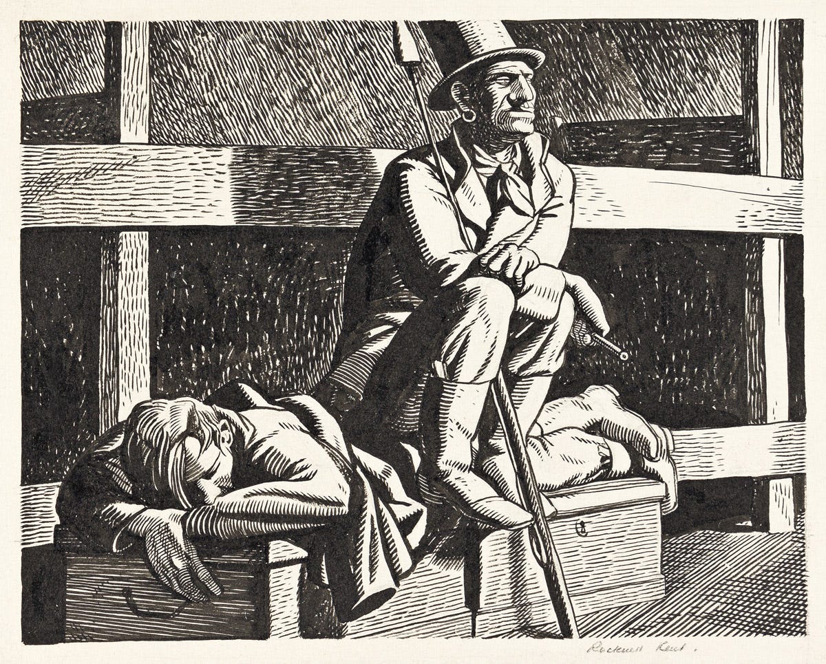 ROCKWELL KENT (1882 1971) And then without more ado sat quie