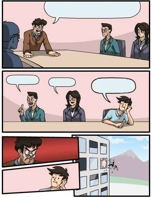 High Quality Boardroom Meeting Suggestion Blank Meme