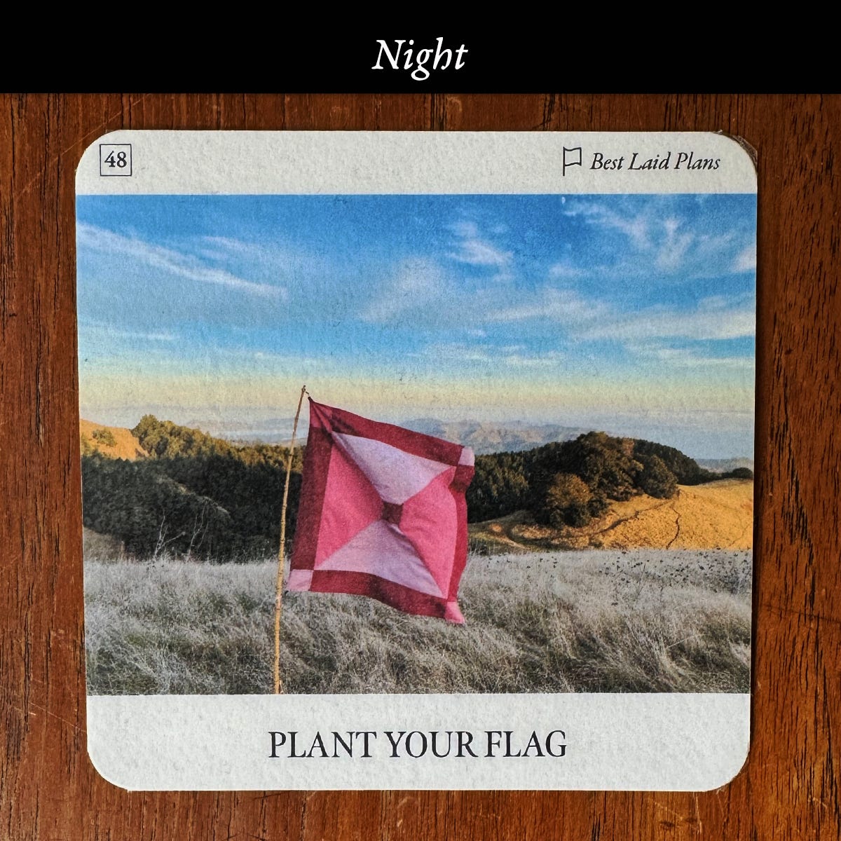 Flag Oracle card Plant Your Flag