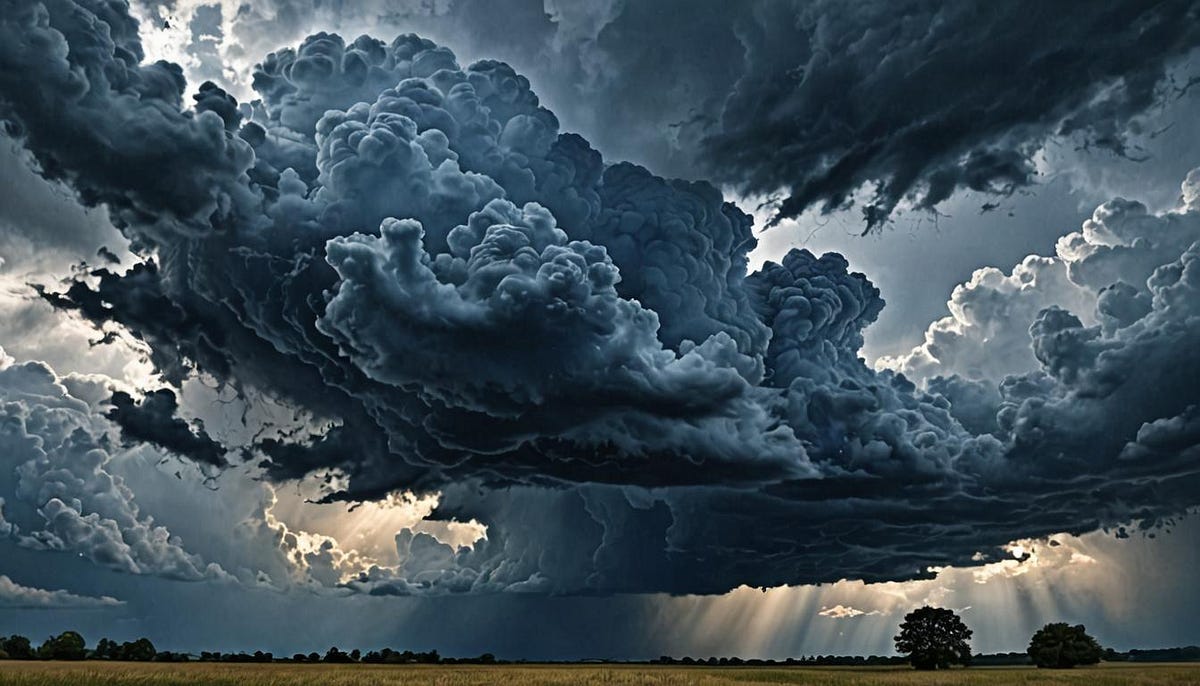 Storm clouds scene