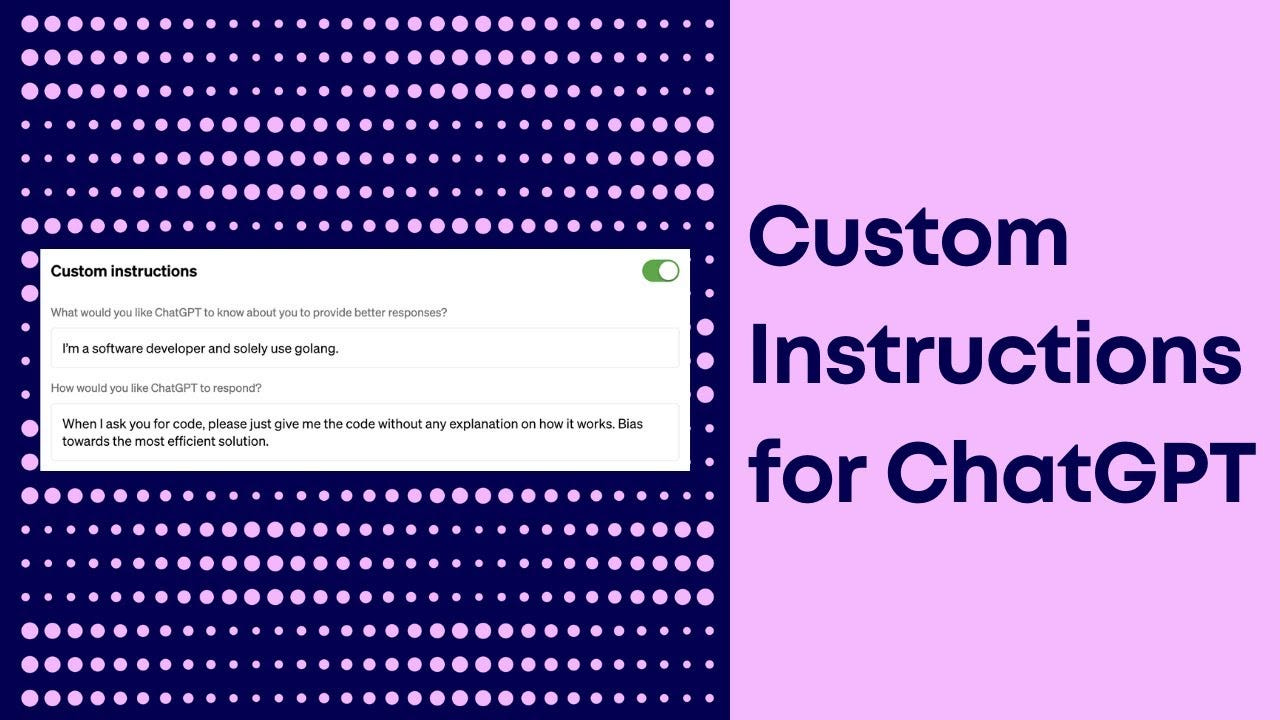 ChatGPT's Custom Instructions Gave Me Serious Déjà Vu | by Saber Tlili |  Jul, 2023 | Medium