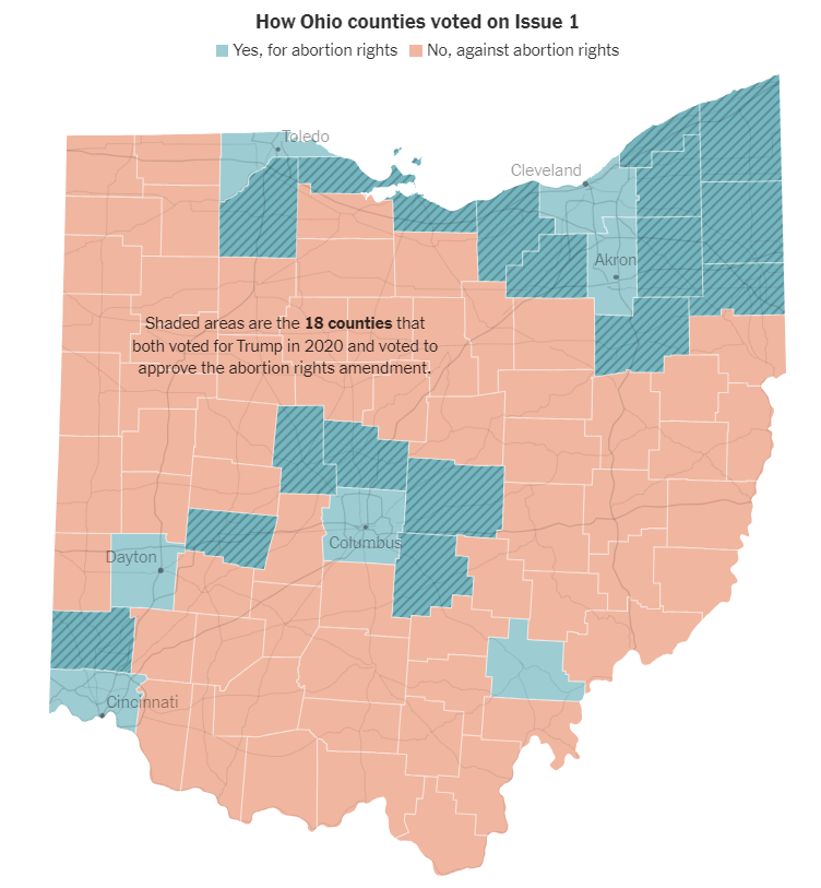 A map of ohio with blue and pink squares

Description automatically generated