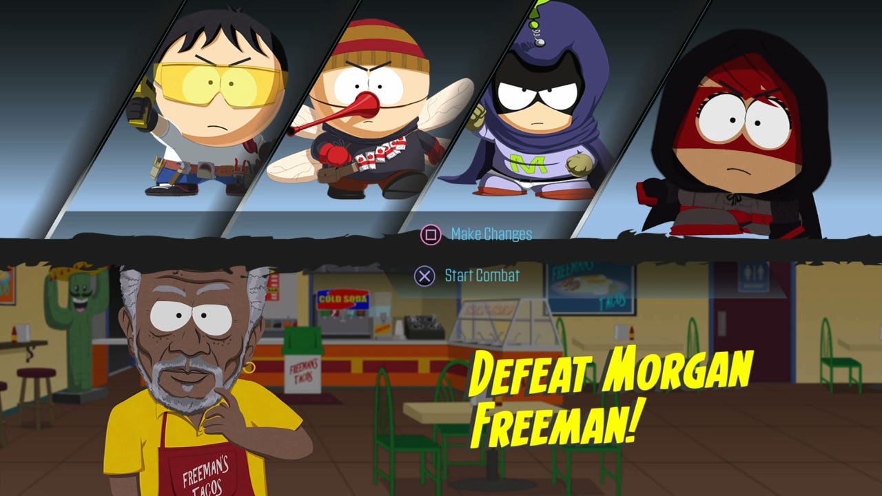 Defeating Morgan Freeman in South Park: The Fractured But Whole