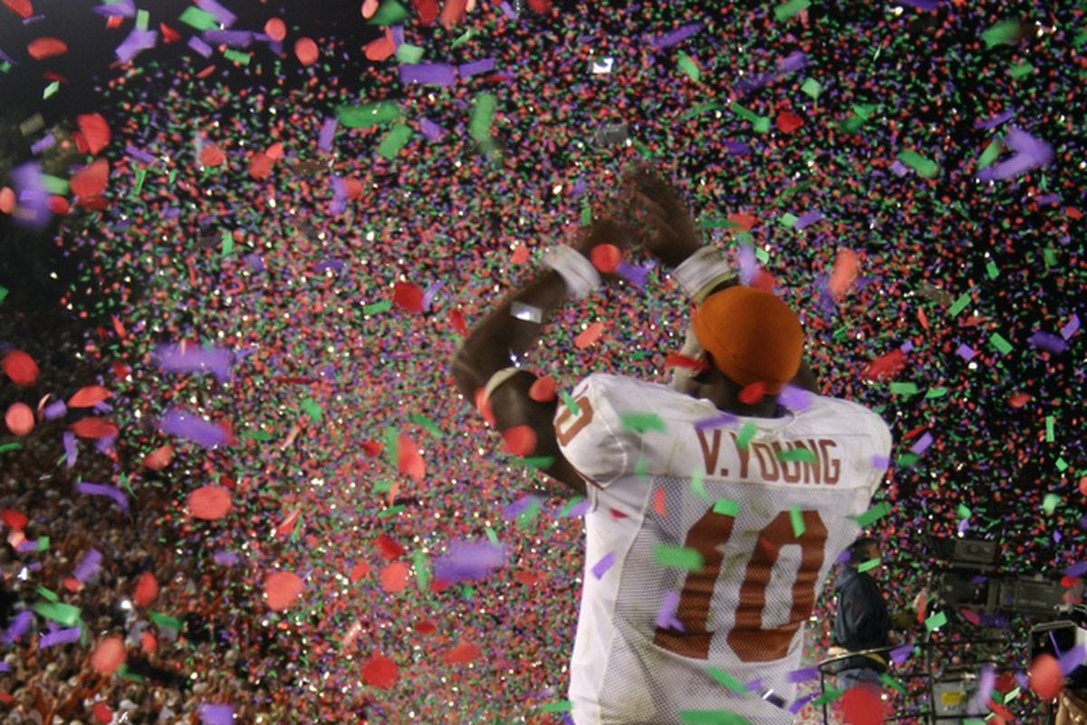 What the 2006 Rose Bowl means to Texas legend Vince Young - Burnt Orange  Nation
