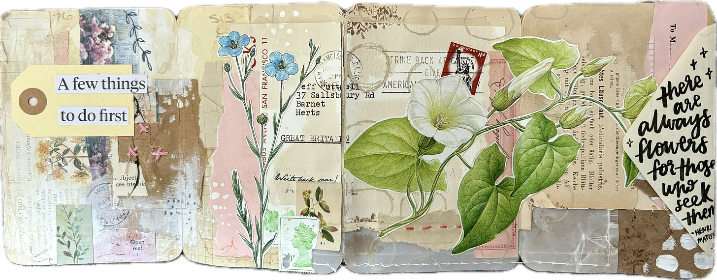 Junk journal pages