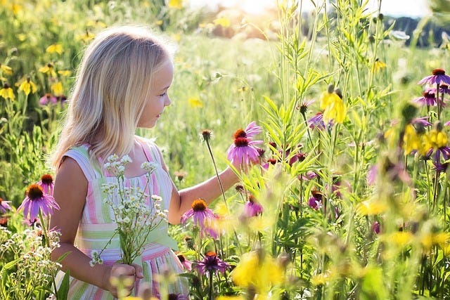 child outdoors