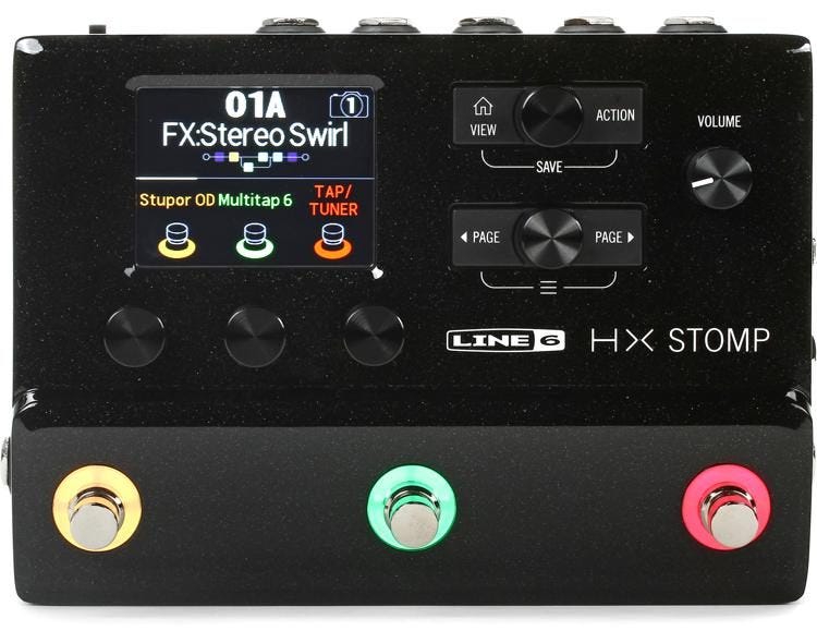 Line 6 HX Stomp Guitar Multi-effects Floor Processor - Black | Sweetwater