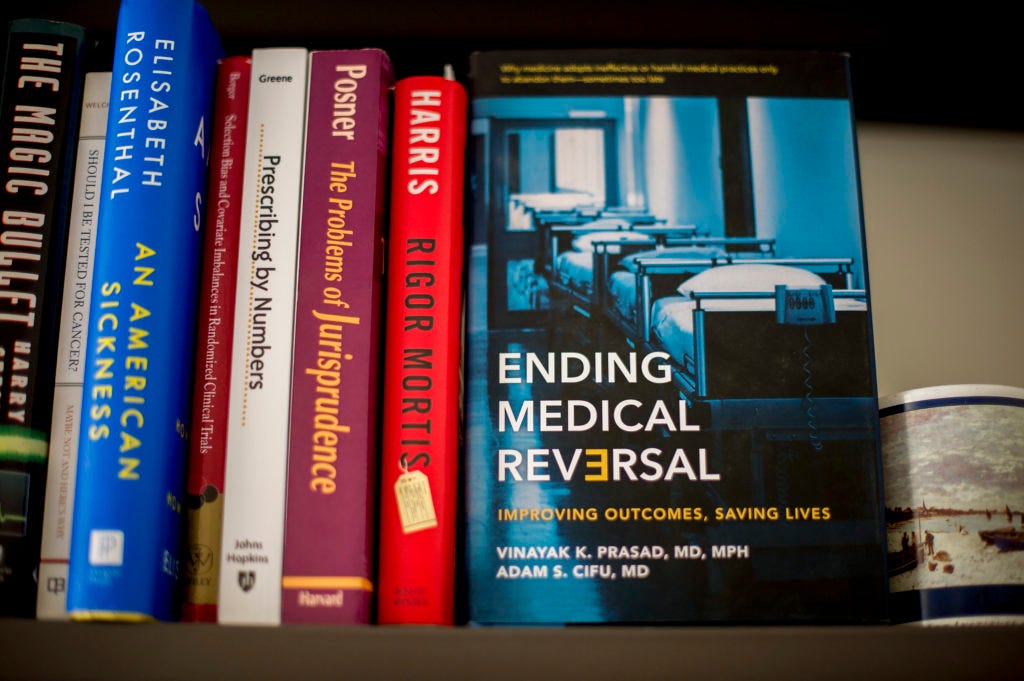 cover of ending medical reversal by vinay prasad, 2015