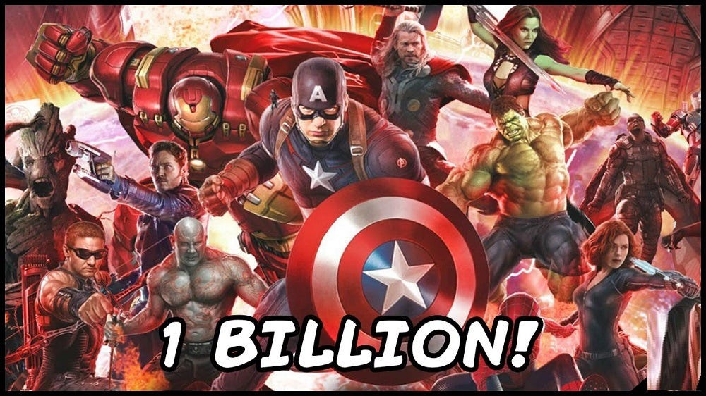 One billion dollars for an 'Avengers Infinity War' and why 2016 images