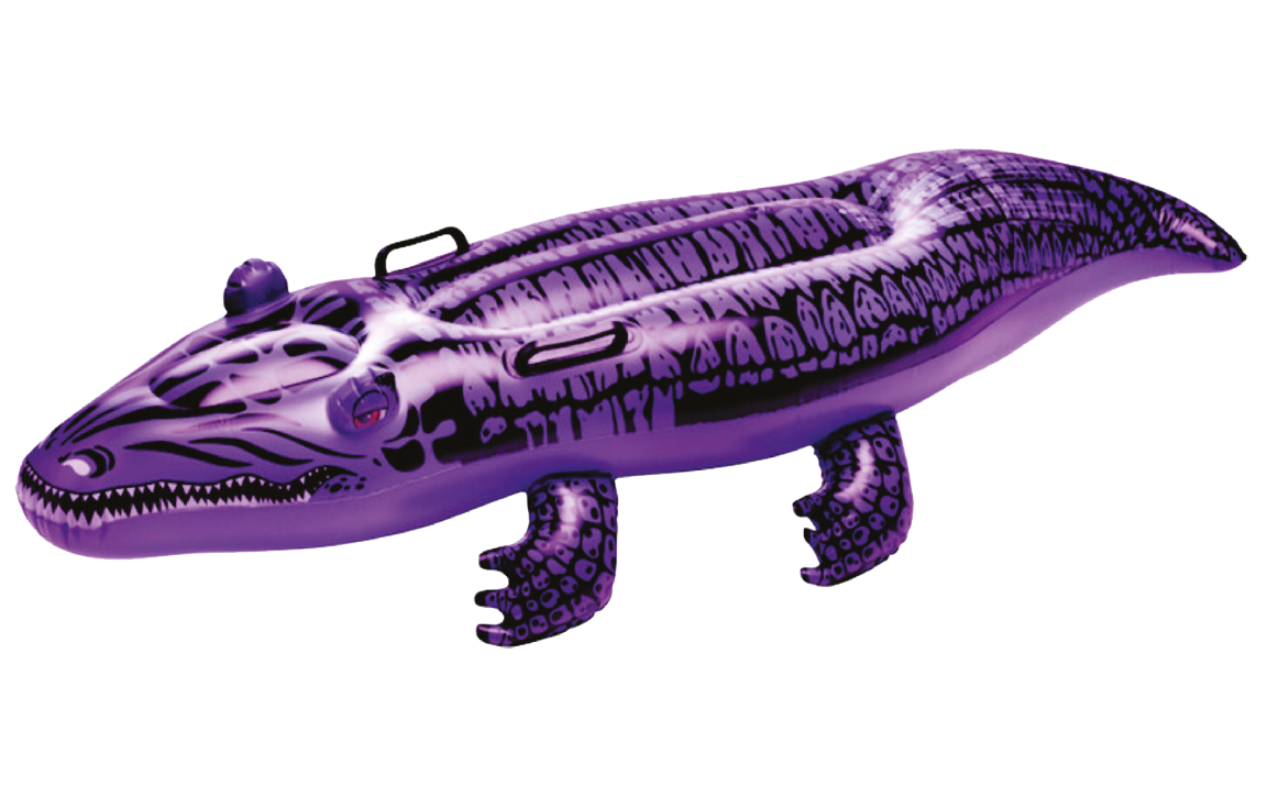 Paarse krokodil stickers op vel (30 stuks) - Duropanel
