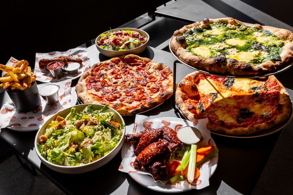 Pizza from Flour + Water Pizza Shop in San Francisco.