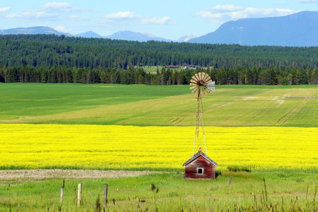 An absolutely picturesque scene just west of Glacier.