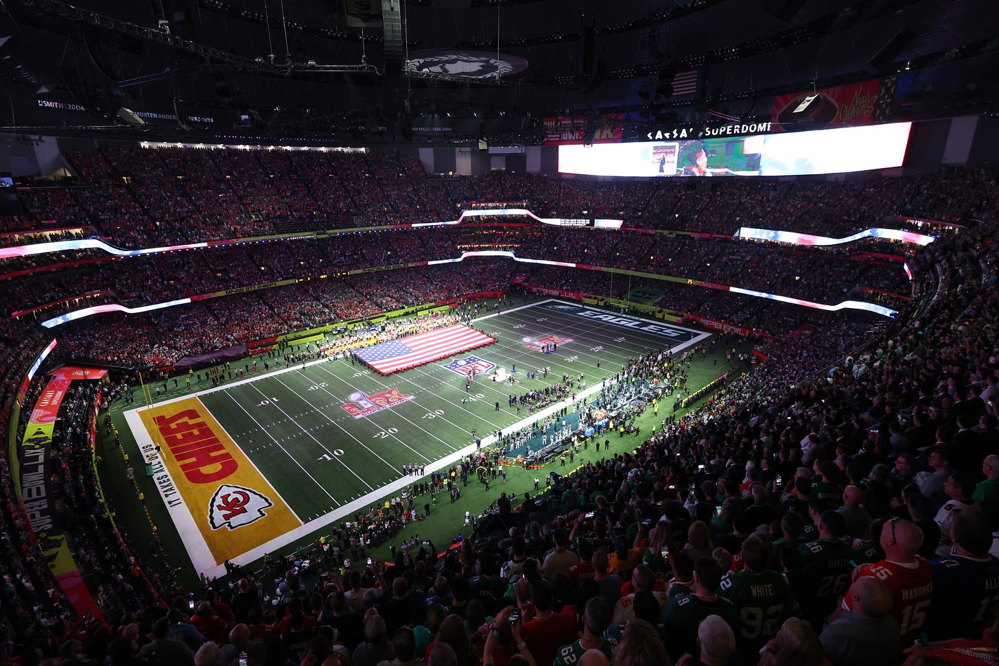 General view ahead of Super Bowl LIX