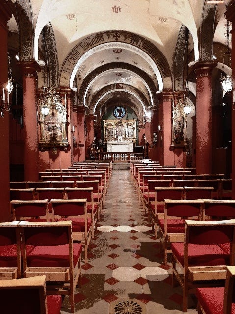 St. Mark's English Church central nave in Florence Italy