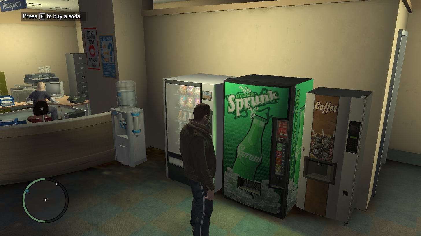 Grand Theft Auto IV – The Video Game Soda Machine Project