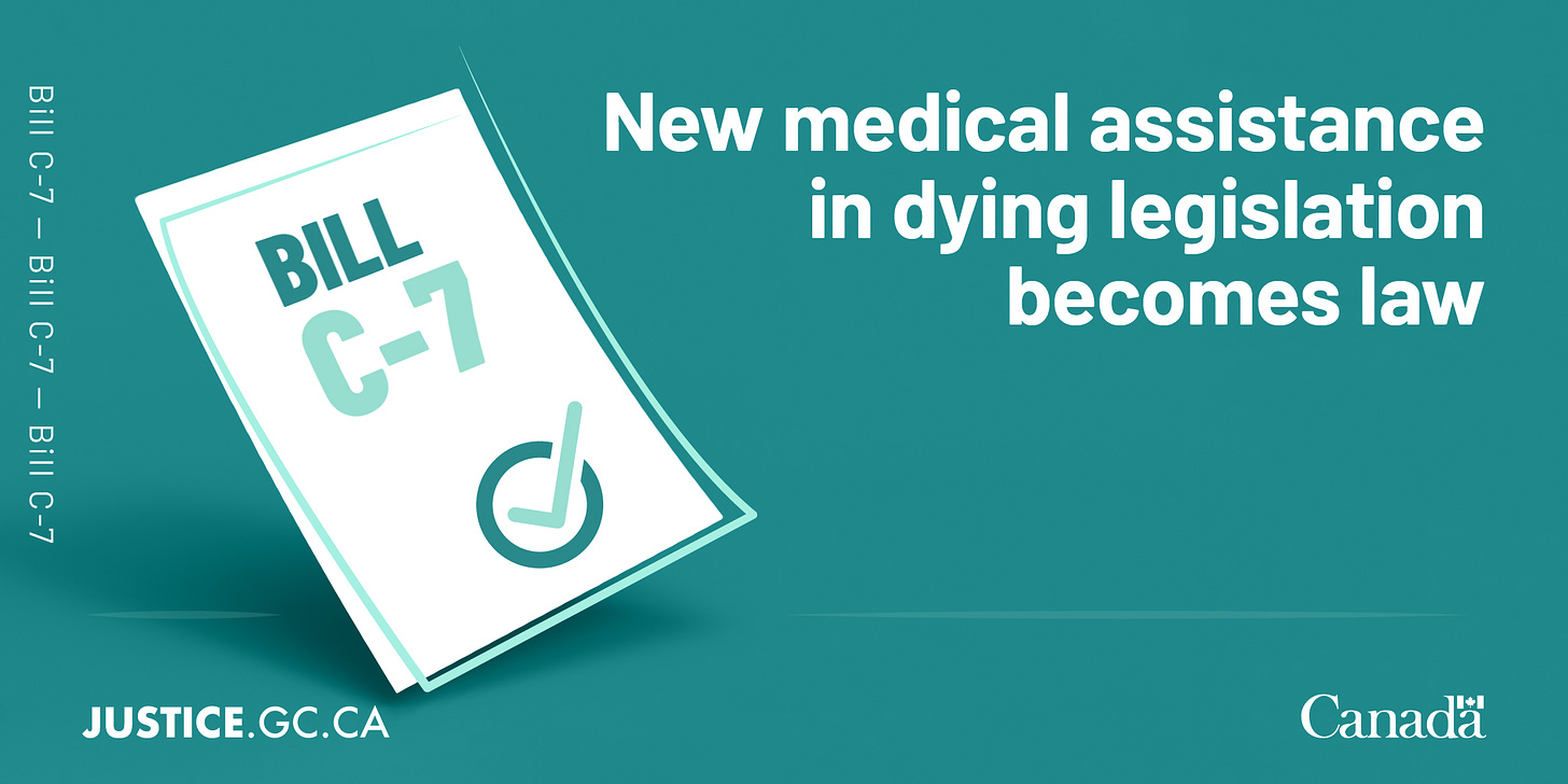 New medical assistance in dying legislation becomes law - Canada.ca