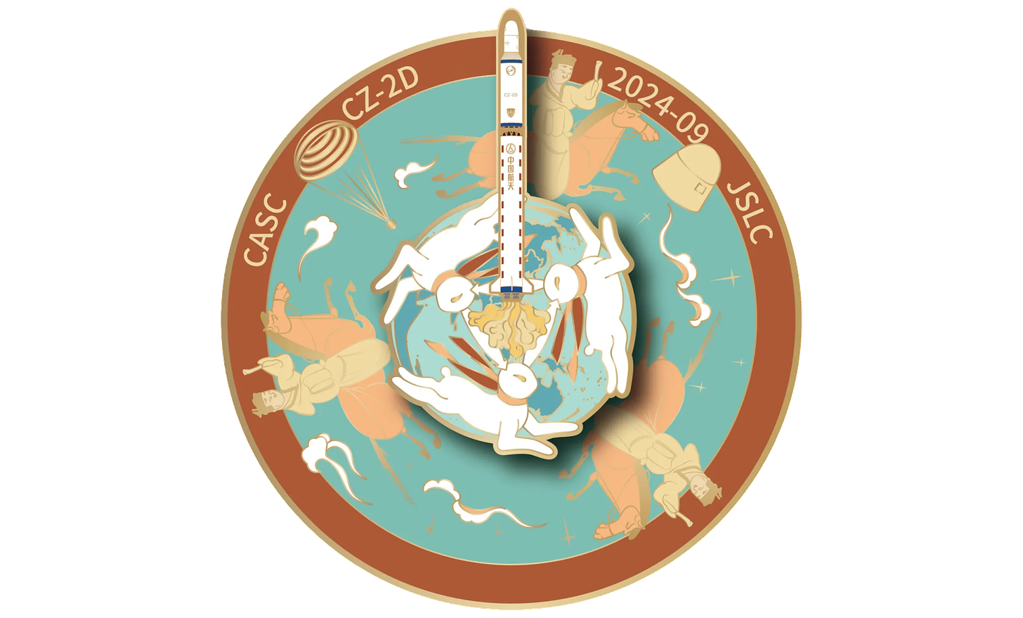 The Long March 2D Y78 launch mission patch.