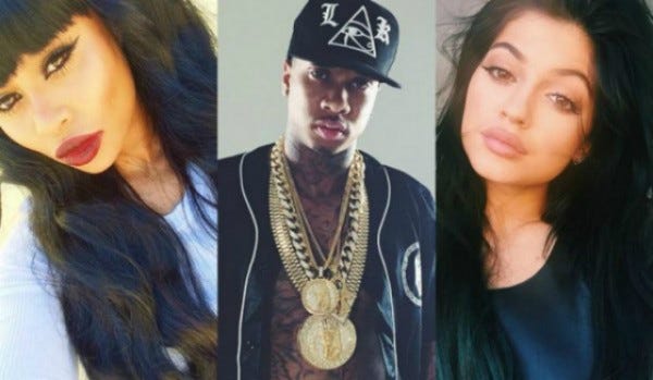 black chyna kylie jenner tyga love triangle feud 2015 gossip