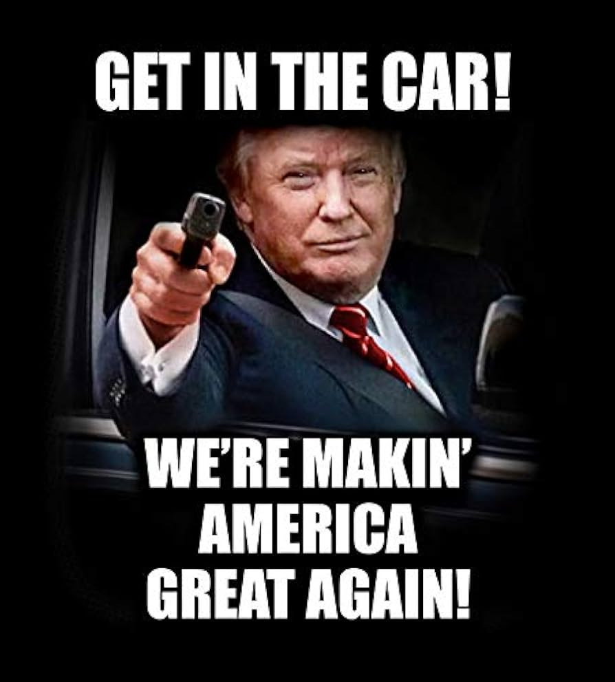 Trump - Get In The Car! clean version Vinyl Decal Wall Laptop Bumper  Sticker 5"