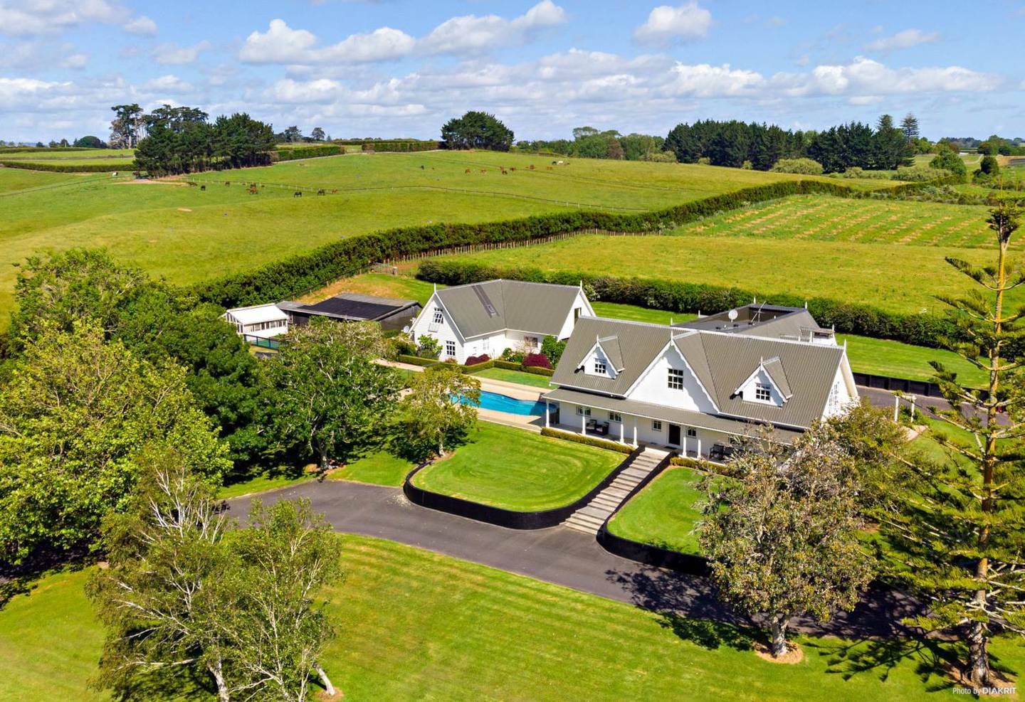 National MP Andrew Bayly recently sold this Karaka home, described as a "colonial masterpiece". Photo / Supplied
