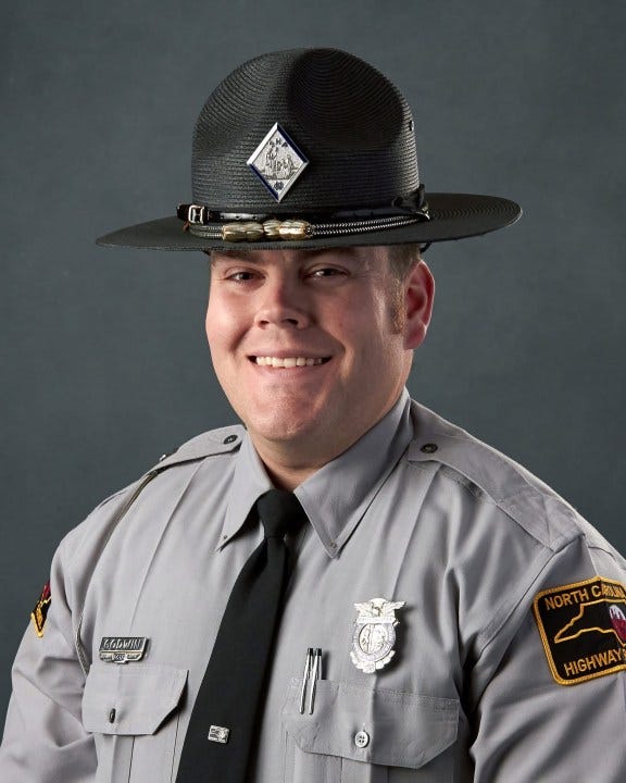 Trooper Anthony S. Godwin, 35, died Tuesday while off-duty. (NCHSP)