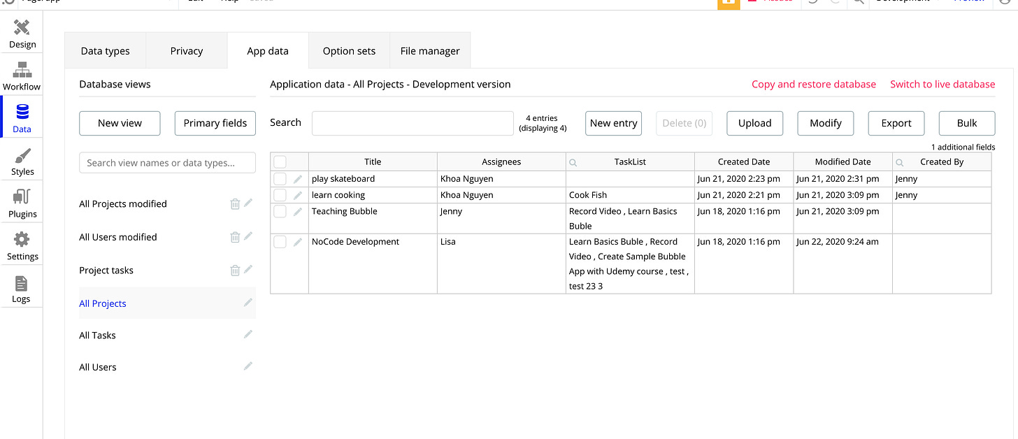 backend nocode