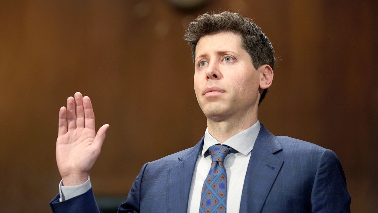 OpenAI CEO Sam Altman testifies before a Senate Judiciary Privacy, Technology & the Law Subcommittee hearing titled 'Oversight of A.I.: Rules for Artificial Intelligence' on Capitol Hill in Washington, U.S., May 16, 2023.  